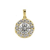 Gems One 14KT Yellow Gold & Diamond Rhythm Of Love Neckwear Pendant  - 2-1/2 ctw photo