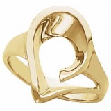 14K Yellow Freeform Remount Ring photo