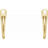 14K Yellow J-Hoop Earrings photo 2