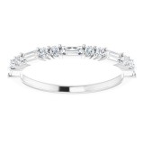 Platinum 3/8 CTW Diamond Anniversary Band photo 3