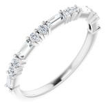 Platinum 3/8 CTW Diamond Anniversary Band photo