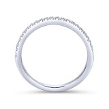 Gabriel & Co. 14k White Gold Contemporary Anniversary Wedding Band photo 2