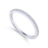 Gabriel & Co. 14k White Gold Contemporary Anniversary Wedding Band photo 3