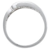 14K White 1/4 CTW Diamond 5-Stone Band photo 2