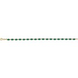 14K Yellow Lab-Grown Emerald 7.25 Bracelet photo 2