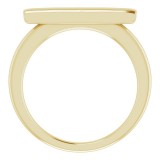 14K Yellow Bar Ring photo 2