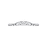 Shah Luxury 14K White Gold Round Diamond Half-Eternity Wedding Band photo