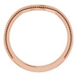 14K Rose Vintage-Inspired Matching Band photo 2