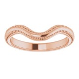 14K Rose Vintage-Inspired Matching Band photo 3