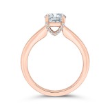 Shah Luxury 14K Rose Gold Diamond Engagement Ring (Semi-Mount) photo 4