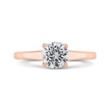 Shah Luxury 14K Rose Gold Diamond Engagement Ring (Semi-Mount) photo