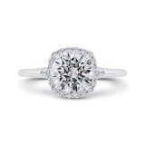 Shah Luxury 14K Two-Tone Gold Diamond Engagement Ring (Semi-Mount) photo