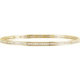 14K Yellow  2 1/4 CTW Diamond Stackable Bangle 8 Bracelet photo