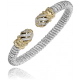 Vahan 14k Gold & Sterling Silver Diamond Bracelet photo