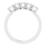 14K White 3/4 CTW Diamond Anniversary Band photo 2