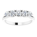 14K White 3/4 CTW Diamond Anniversary Band photo 3