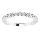 14K White .08 CTW Diamond Band photo 3