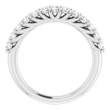 14K White 5/8 CTW Diamond Anniversary Band photo 2