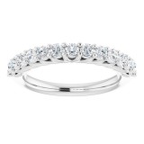 14K White 5/8 CTW Diamond Anniversary Band photo 3