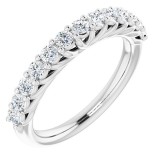 14K White 5/8 CTW Diamond Anniversary Band photo