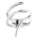 14K White Freeform Ring photo 3