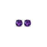 Gems One 14Kt White Gold Amethyst (7/8 Ctw) Earring photo