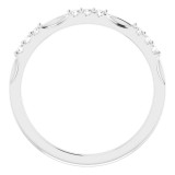 14K White 1/8 CTW Diamond Anniversary Band photo 2