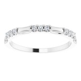 14K White 1/8 CTW Diamond Anniversary Band photo 3