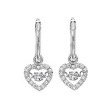 Gems One 10KT White Gold & Diamond Rhythm Of Love Fashion Earrings  - 1/5 ctw photo