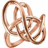 14K Rose Freeform Ring photo