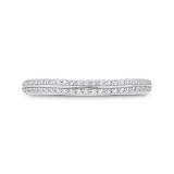 Shah Luxury 14K White Gold Diamond Wedding Band photo