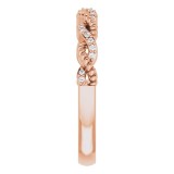 14K Rose .08 CTW Diamond Stackable Ring photo 4