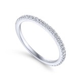 Gabriel & Co. 14k White Gold Contemporary Anniversary Wedding Band photo 3