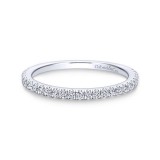 Gabriel & Co. 14k White Gold Contemporary Anniversary Wedding Band photo