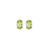 Gems One 14Kt White Gold Peridot (7/8 Ctw) Earring photo