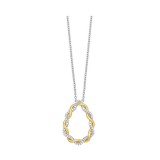 Gems One 10Kt White Yellow Gold Diamond (1/6Ctw) Pendant photo