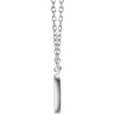 14K White 3/8 CTW Diamond Rectangle 16-18 Necklace photo 2