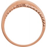 14K Rose Criss-Cross Ring photo 2