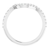 14K White 1/3 CTW Diamond Matching Band photo 2