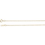 14K Yellow 1 mm Rope 7 Chain photo