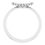 14K White .08 CTW Diamond Band photo 2