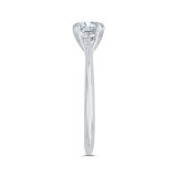 Shah Luxury 14K White Gold Solitaire Engagement Ring (Semi-Mount) photo 3