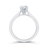 Shah Luxury 14K White Gold Solitaire Engagement Ring (Semi-Mount) photo 4