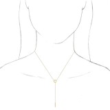 14K Yellow Circle & Bar Y 16-18 Necklace photo 3
