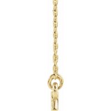 14K Yellow .05 CTW Diamond Geometric Bar 16-18 Necklace photo 2
