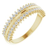 14K Yellow 1/3 CTW Diamond Anniversary Band photo