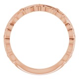 14K Rose Stackable Ring photo 2