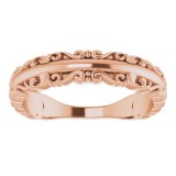 14K Rose Stackable Ring photo 3