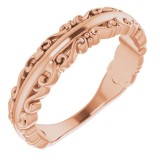 14K Rose Stackable Ring photo