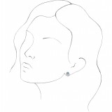 14K White Aquamarine & 1/8 CTW Diamond Earrings photo 3